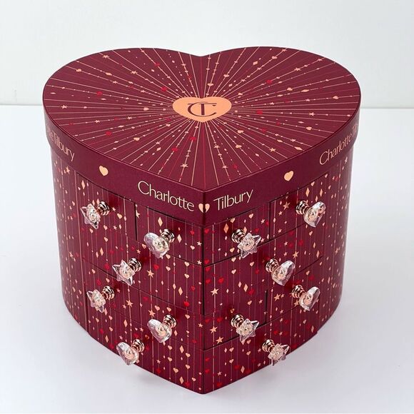 2024 EMPTY Charlotte Tilbury Heart Chest of Beauty Treasure Box - Picture 1 of 11